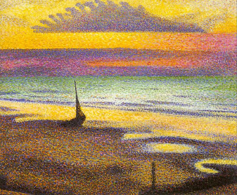 Lemmen, Georges Beach at Heist oil painting image